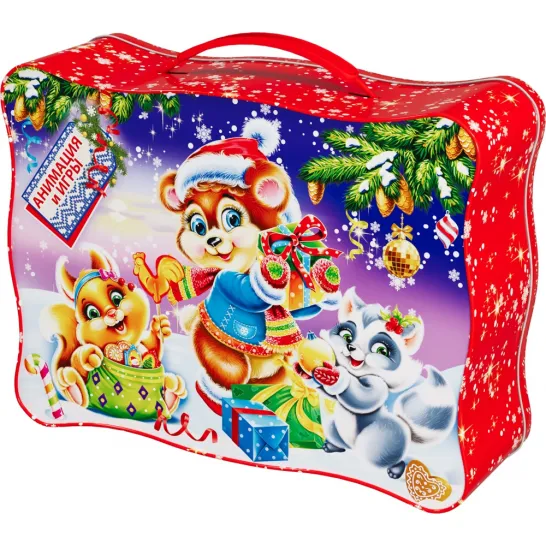 Сладкий новогодний подарок Кейс Дед Мороз 1500 грамм элит