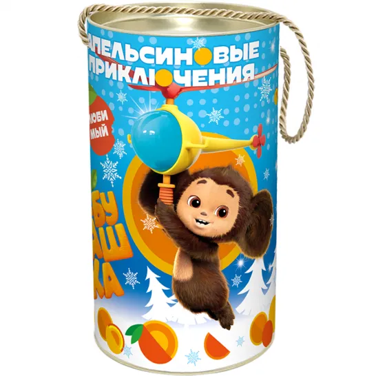 Сладкий новогодний подарок Туба Чебурашка 800 грамм премиум